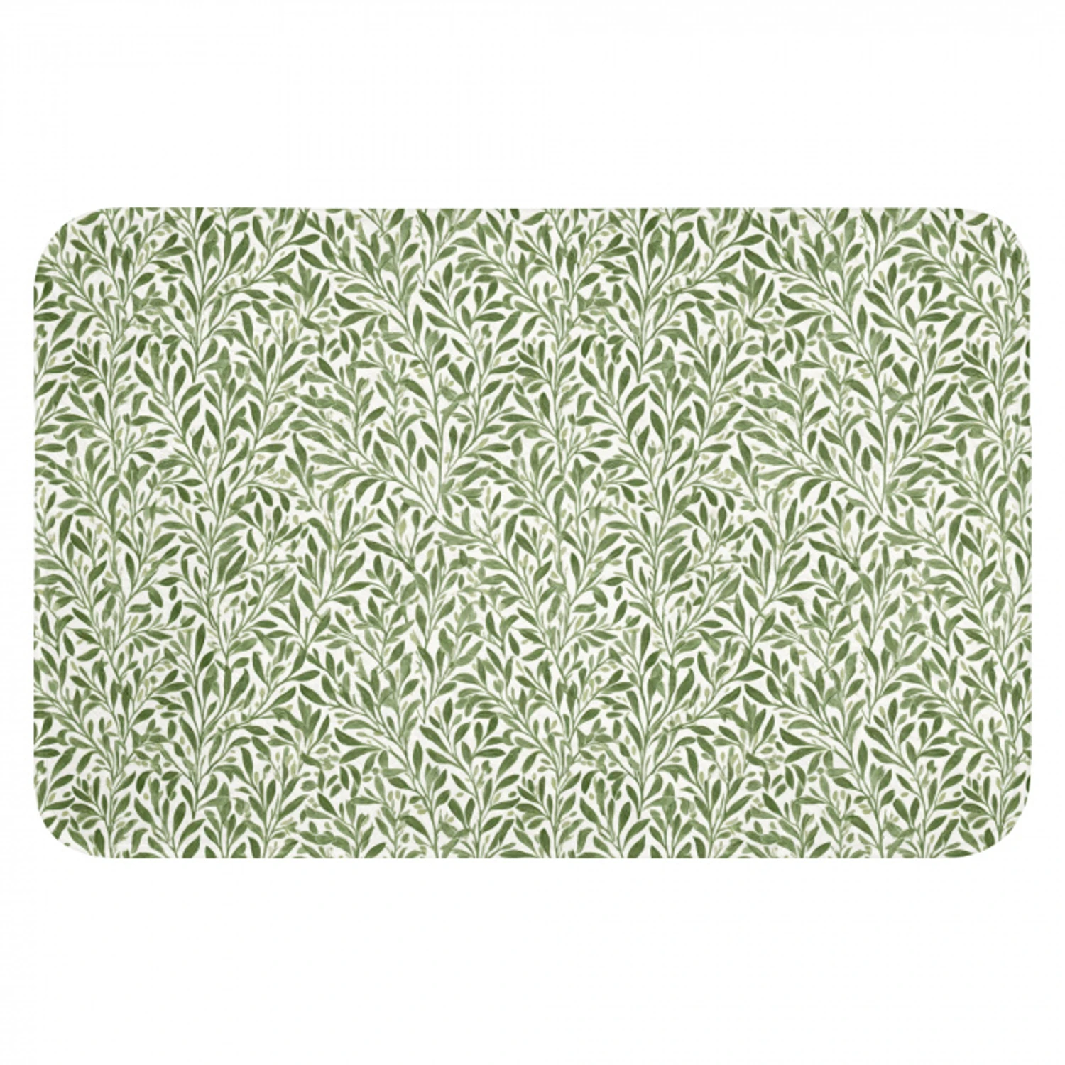 Botanisch - Takken - Groen Badmat klein 997 -3d