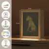 Zebra - Strepen - Goud Light Box met kabel (Tafellamp) klein -USP_NL