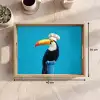 Tucan - Sokkel - Vogel - Koksmuts Dienblad Rechthoek middel -USP_Formaat