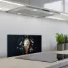 Meel - Hout - Lepel keuken achterwand spatscherm klein -3d_schuin