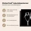 Zwart-witte Toast Inductie beschermer vinyl 3mm middel -sfeer2