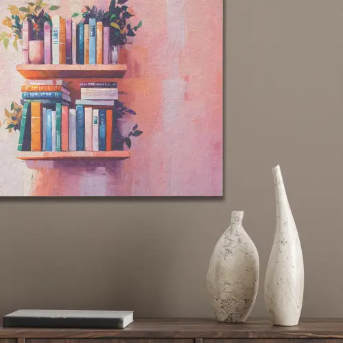 Planken - Boeken - Bladeren PET vilt klein -sfeer6_closeup