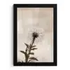 Paardenbloem - Minimalistisch - Wit fotolijst zwart zonder passe partout klein -3d