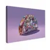 Edelstenen - Glitters - Paars - Kleurrijk canvas 2cm klein -z3d