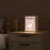 Eenhoorn - Roze - Bloemen Light Box met kabel (Kinderlampje) klein -sfeer1_kind