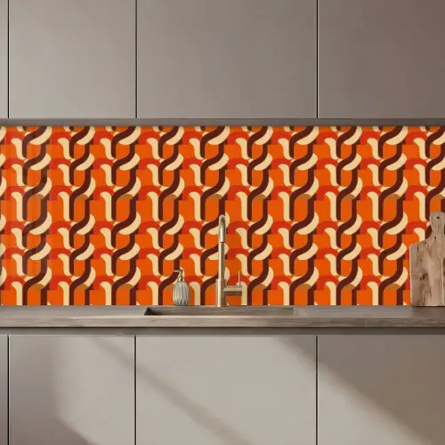 Retro - Modern - Kleurrijk keuken achterwand 2 middel 871 zz_3dshopping