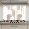 Abstracte bogen - Modern - Beige keuken achterwand spatscherm klein -3d_website