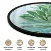 Vetplant - Bladeren - Groen - Wazig Fotolijst rond zonder passe partout klein -closeup_NL