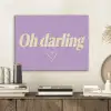 Oh darling - Hart - Paars PET vilt klein -sfeer1