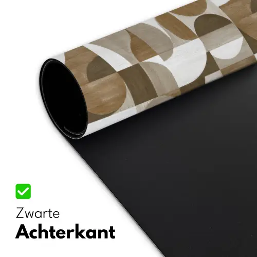 Abstract - Retro - Bruin Muismat XXL klein 681 -sfeer2