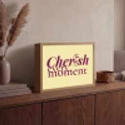 Cherish every moment - Cocktailglas - Geel Light Box met batterij (Wandlamp) middel -sfeer2
