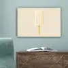 Minimalistisch - Waterijsje - Stokje - Beige canvas 2cm klein -sfeer4