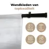 Zeilboot - Zwart - Water - Silhouet Wandkleed katoen klein -sfeer2
