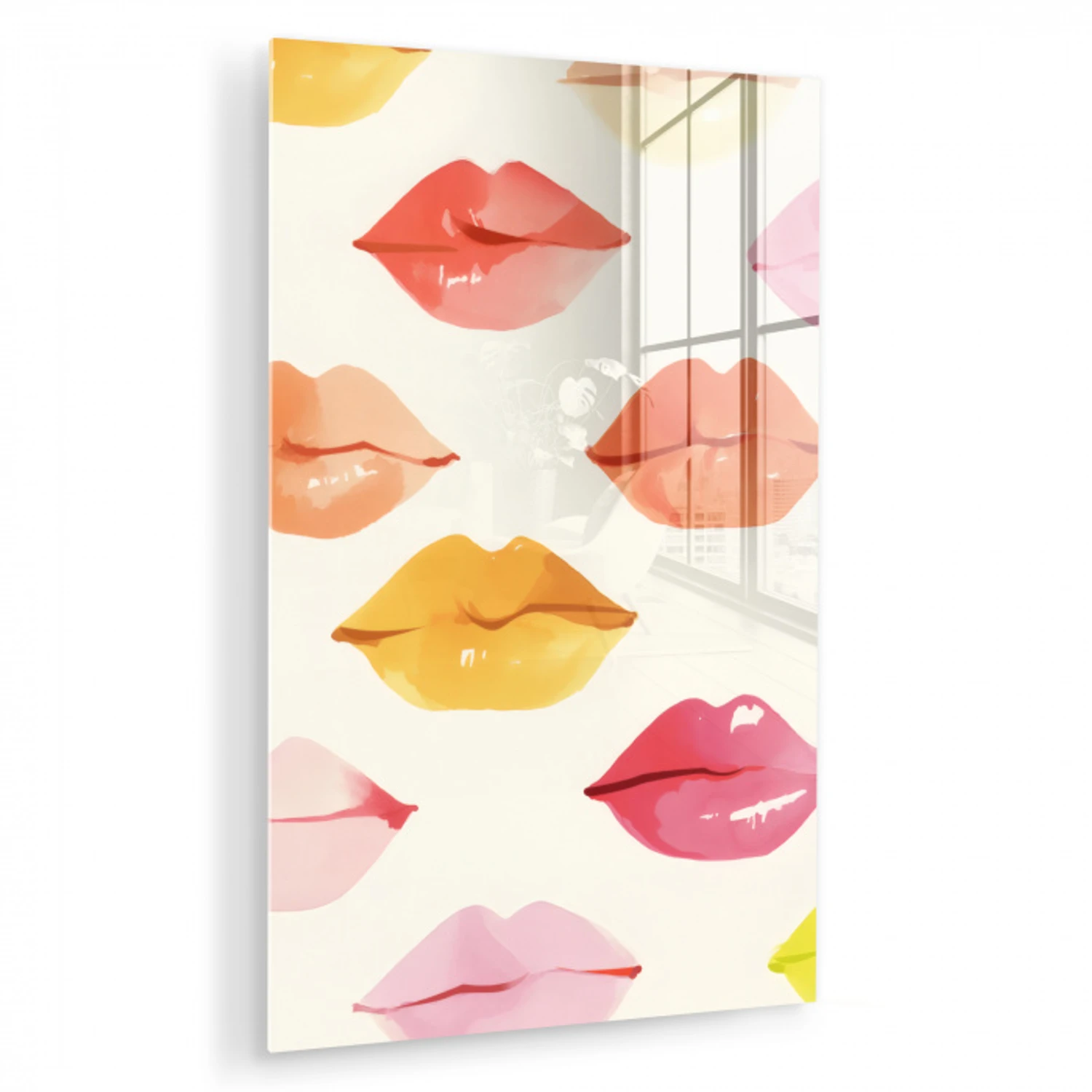 Lippen - Kleurrijk - Glanzend plexiglas 5mm klein -zzzproduct_nieuw