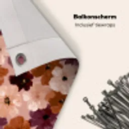 Bloemen - Abstract - Aardetinten Balkonbeschermer Duitsland klein 596 -closeup_NL