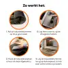 Wijn - Rood - Terras - Koffie Inductie beschermer vinyl 3mm klein -zzzzzzz-td-werking