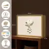 Vaas - Geruit - Bloem - Groen Light Box met batterij (Wandlamp) middel -USP_websiteoverzichtNL