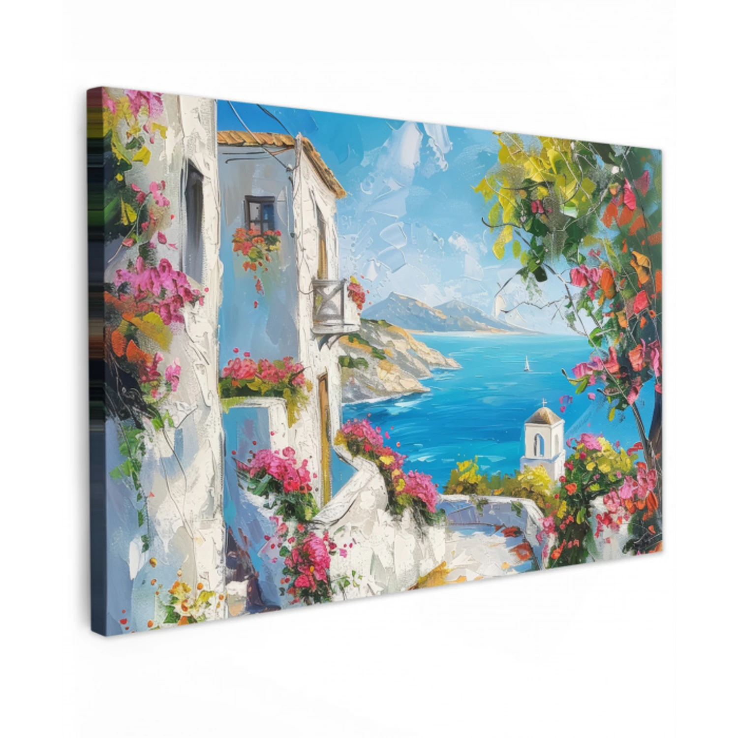 Landschap - Bloemen - Natuur - Zomer canvas 2cm klein -z3d