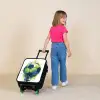 Voetbal - Verf - Groen - Blauw Kinderkoffer - Zwart klein -sfeer1