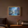 Stad Kuala Lumpur - Skyline - Wolkenkrabbers - Water Light Box met batterij (Wandlamp) middel -sfeer4