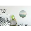 Zee - Horizon - Blauw - Mist Wandcirkel aluminium klein -kinderkamer