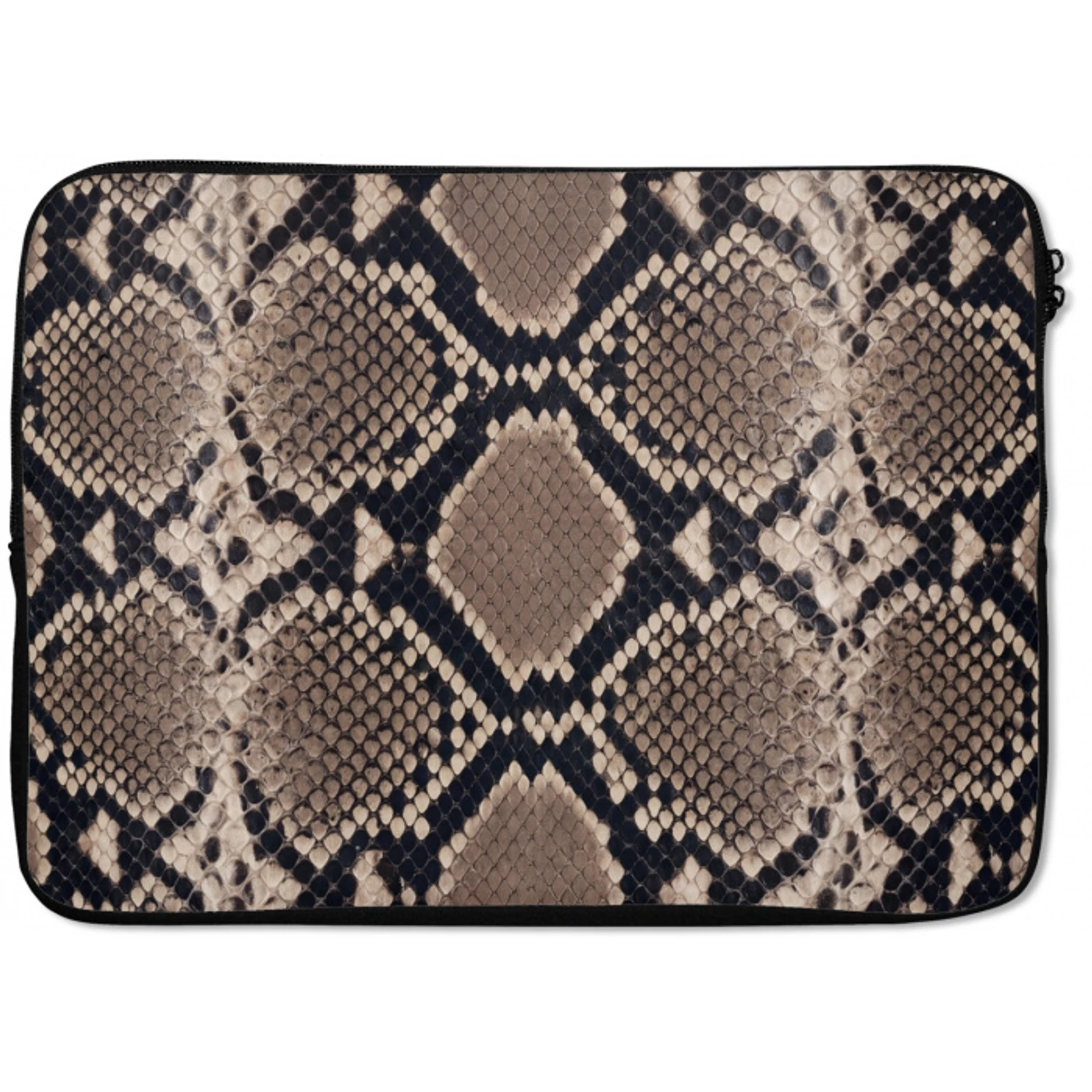 Slangenprint - Python - Bruin laptophoes neopreen klein -zkaufland3dotto