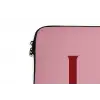 Love - Roze - Spiegeling laptophoes neopreen klein -detail