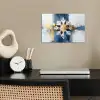 Abstract - Winter - Sneeuwvlok - Sneeuw - Goud poster papier klein -sfeer1