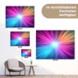 Abstract - Light - Burst - Modern - Colorful tuinposter los doek klein -Xsfeer9_DE