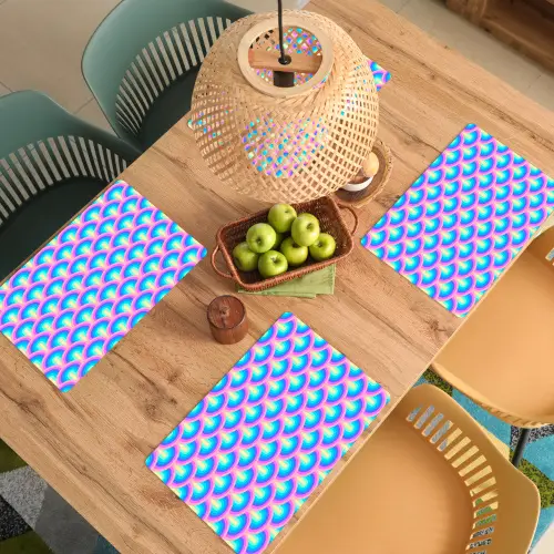 Patroon - Regenboogwaaier - Neon Placemat vinyl groot 368 -zzsfeer5_Kitchenyeah-website