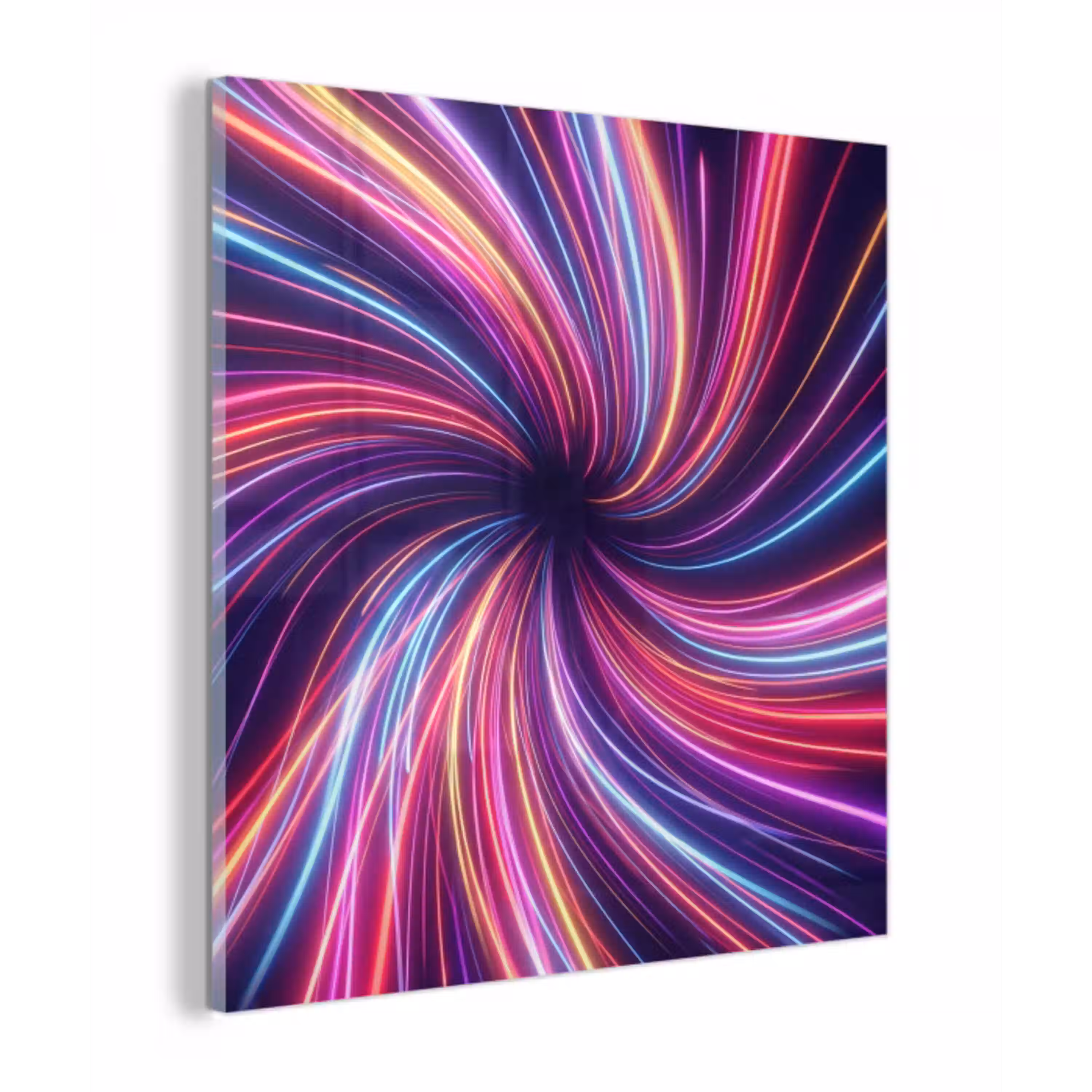 Abstract - Swirl - Futuristic - Neon plexiglas 5mm klein -z3d