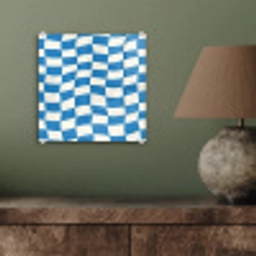 Golvend - Patroon - Blauw plexiglas 5mm klein 11 -sfeer3
