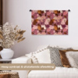 Bloem - Patroon - Roze Wandkleed katoen klein 269 -sfeer1