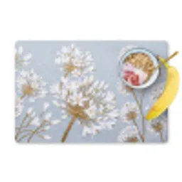 Illustratie - Bloemen - Blauw Placemat vinyl groot -zzzproduct_Kitchenyeah-website