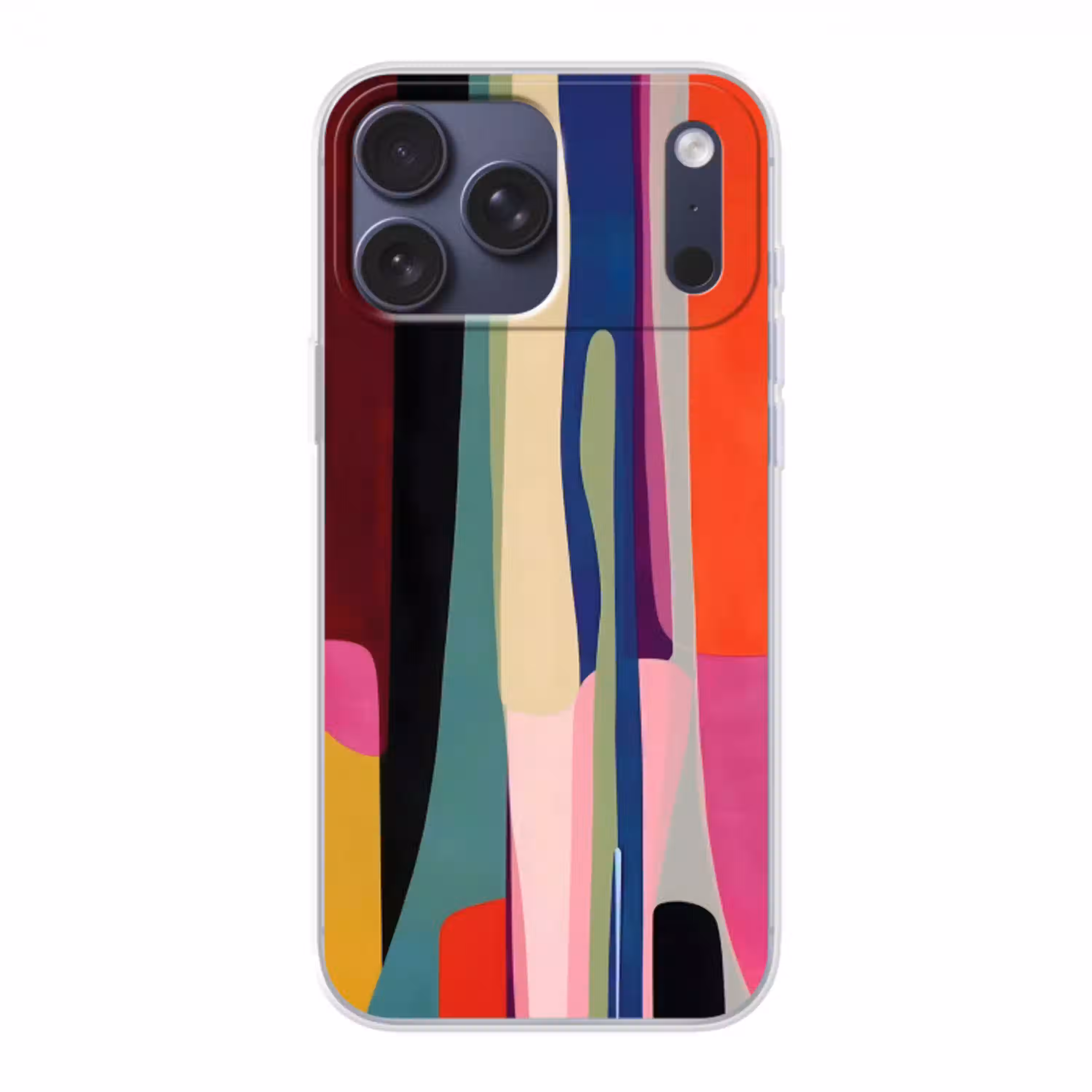 Kleurbanen - Verticaal - Kleurrijk Telefoonhoesje iPhone 17 Pro Max klein -3d