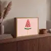 Watermeloen - Ijsje - Pitjes - Rood Light Box met batterij (Wandlamp) middel -sfeer2