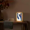 Zwaan - Wit - Snavel - Illustratie Light Box met kabel (Tafellamp) klein -sfeer4