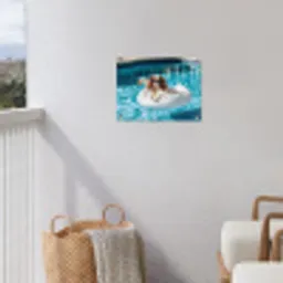 Spaniel - Zonnebril - Zwemband - Zwemband tuinposter los doek klein -sfeer8