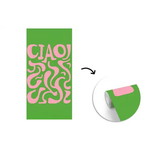 Abstract - Roze - Ciao - Vormen fotobehang vinyl groot -3d