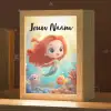 Zeemeermin - Vissen - Koraal Light Box met kabel (Kinderlampje) klein -zzz_3d_website