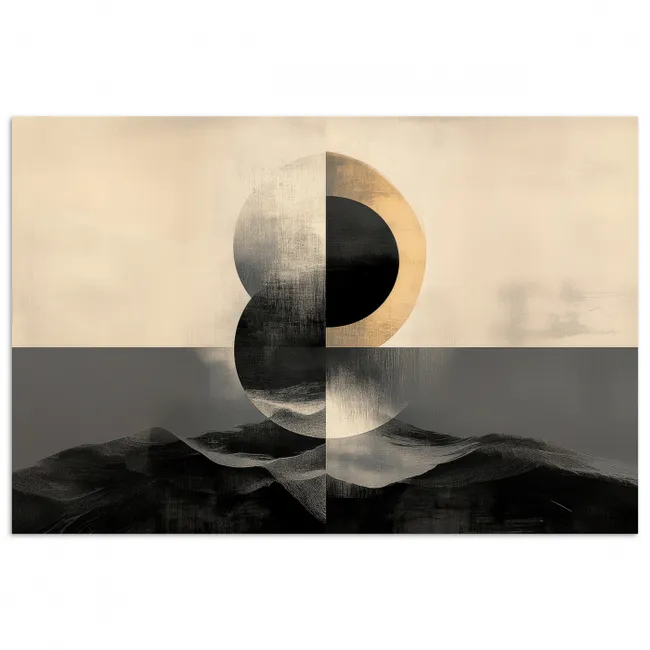 Poster - Cirkels - Schaduw - Abstract