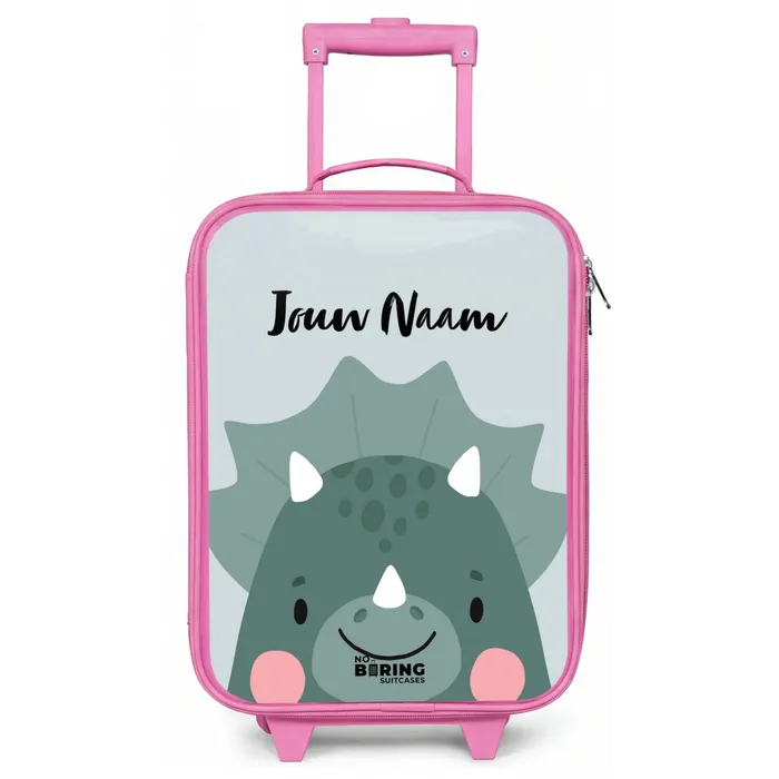 Tigo triceratops Kinderkoffer - Roze klein -zz3dotto