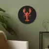 Kreeft - Papier - Origami papier - Rood Akoestische PET Vilt - Rond klein -sfeer2