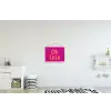 Oh la la - Luipaardprint - Roze textielposter latten blank klein -kinderkamer