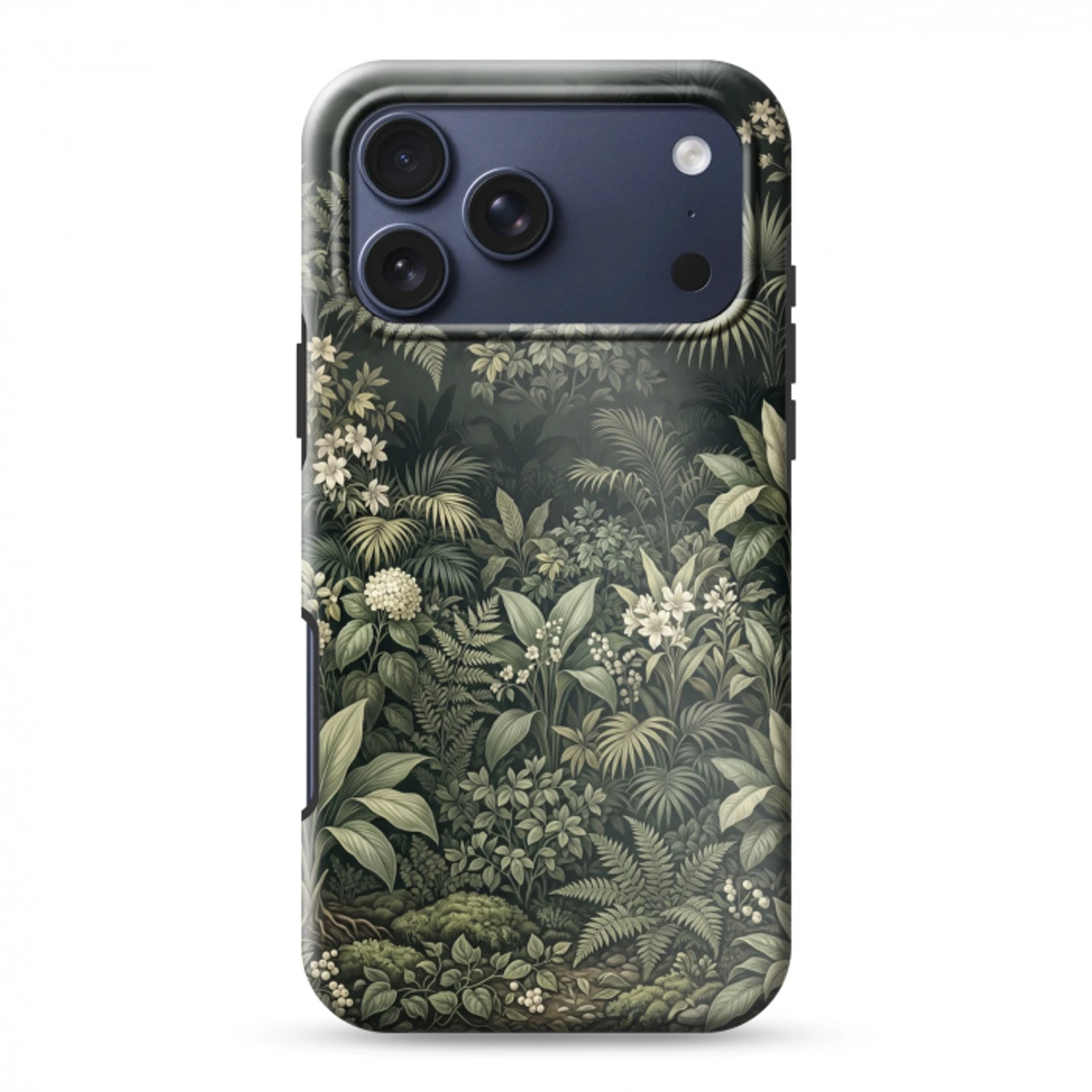 Jungle - Bladeren - Botanisch - Groen Toughcase MagSafe Apple iPhone 17 Pro Max klein -3d