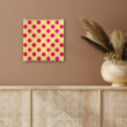 Roze - Stippen - Geel plexiglas 5mm klein 11 -sfeer5
