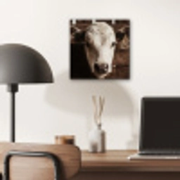 Kalf - Oormerk - Houten stal aluminium wit klein -sfeer5