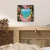 Hart - Zee - Muur aluminium wit klein -sfeer3