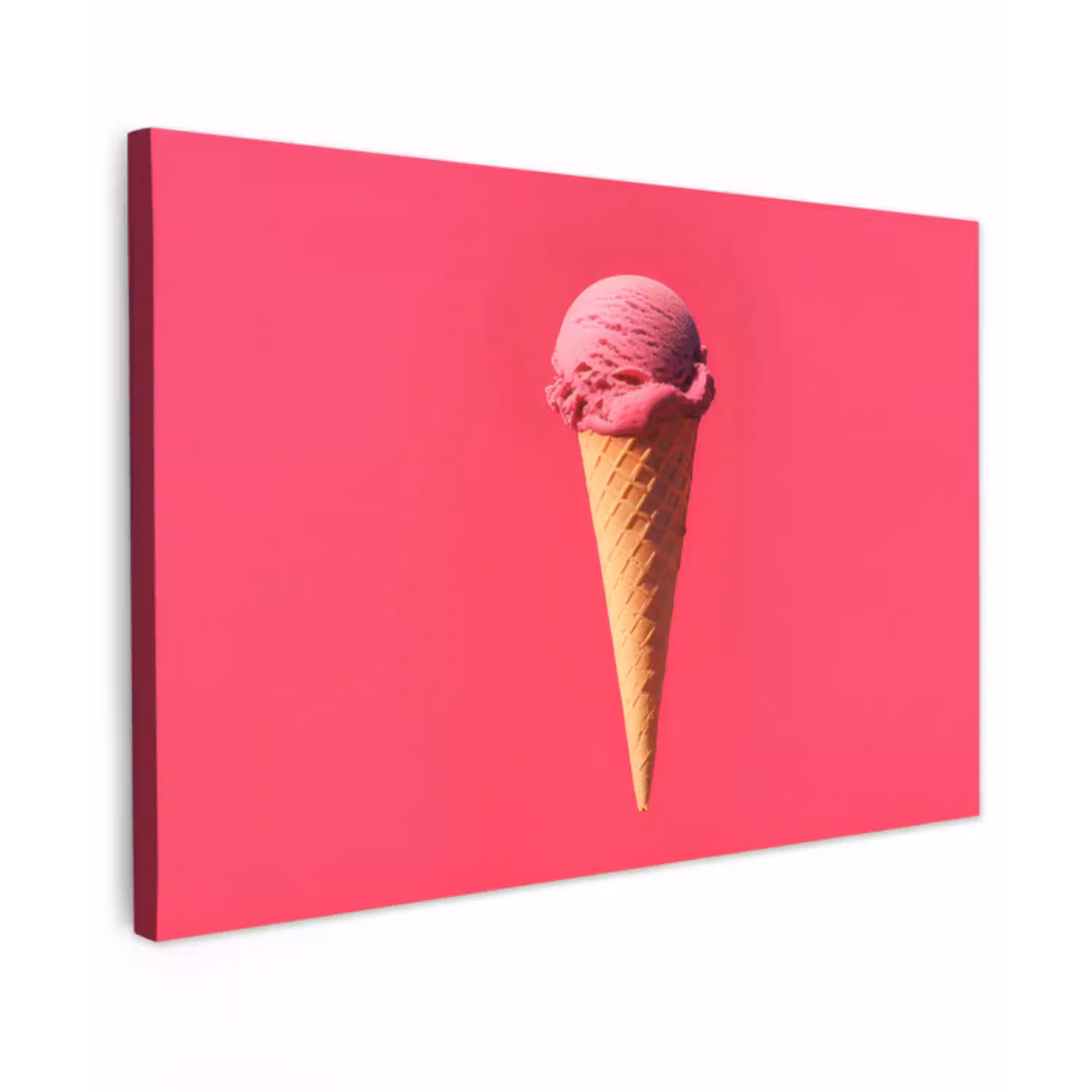 Schepijs - Roze - Hoorntje canvas 2cm klein -z3d