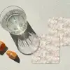 Zandkleurig - Marmer - Natuursteen onderzetter kurk middel 366 -sfeer4